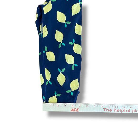 Hanna Andersson Lemon Print Zip Rashguard Swimsuit 18–24M UPF 50+ One Piece - Picture 7 of 11